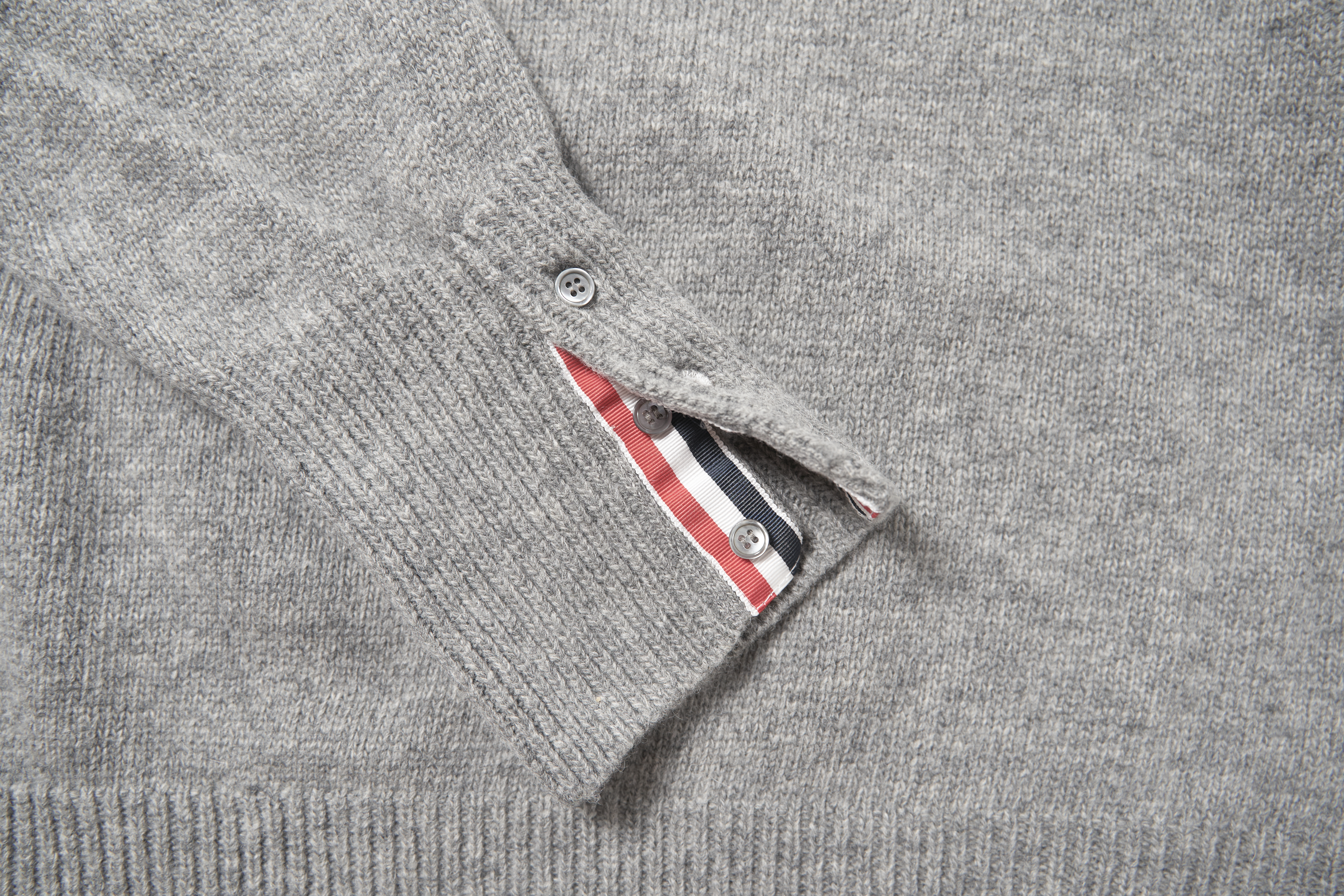 OBO 4-Bar Stripe Shetland Wool Sweater