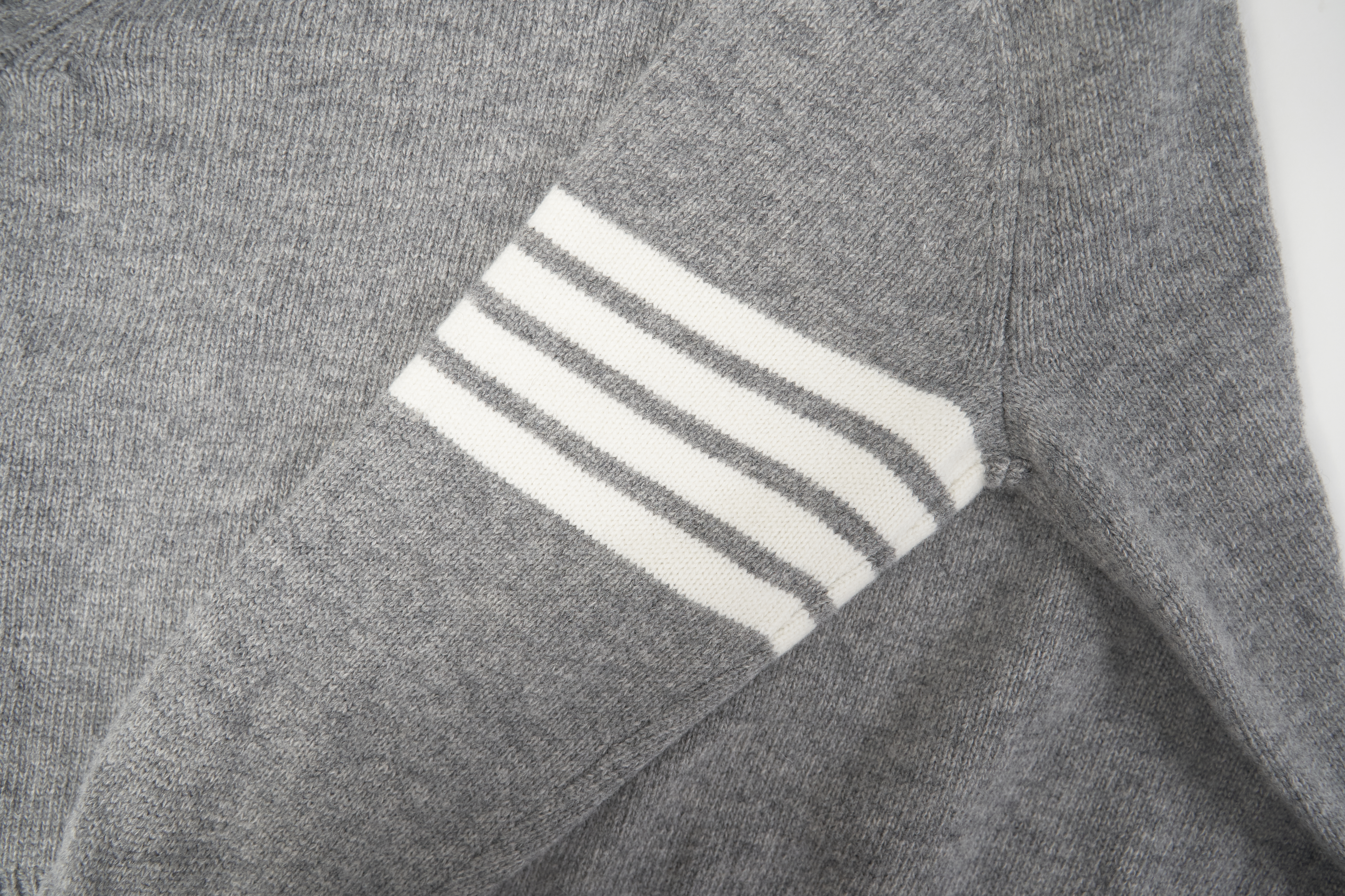 OBO 4-Bar Stripe Shetland Wool Sweater