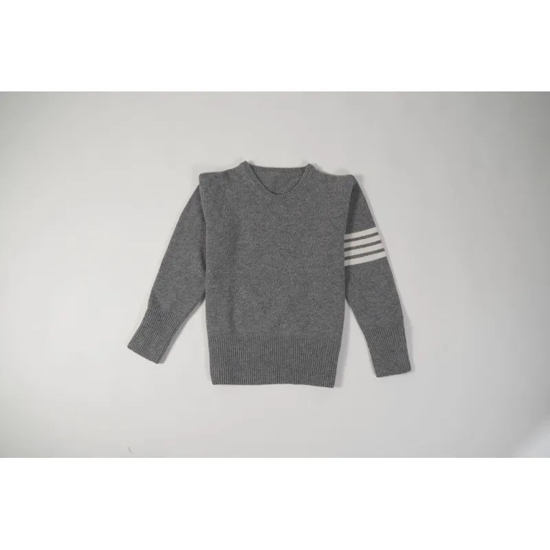 OBO 4-Bar Stripe Shetland Wool Sweater