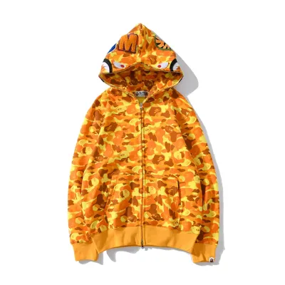 OBO  BAPE x PUBG Joint Model PlayerUnknown's Battlegrounds Orange Camouflage Hoodie 01