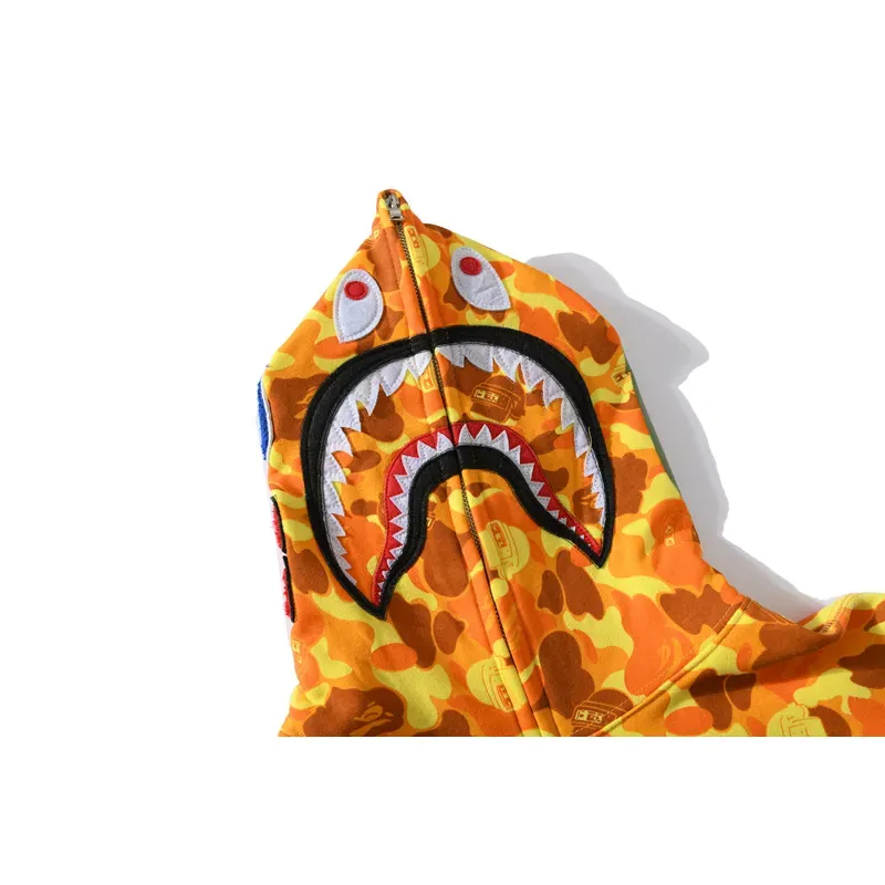 OBO  BAPE x PUBG Joint Model PlayerUnknown's Battlegrounds Orange Camouflage Hoodie