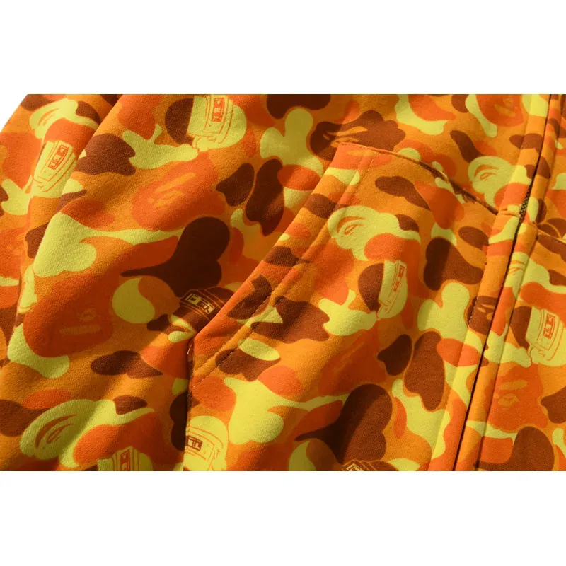 OBO  BAPE x PUBG Joint Model PlayerUnknown's Battlegrounds Orange Camouflage Hoodie
