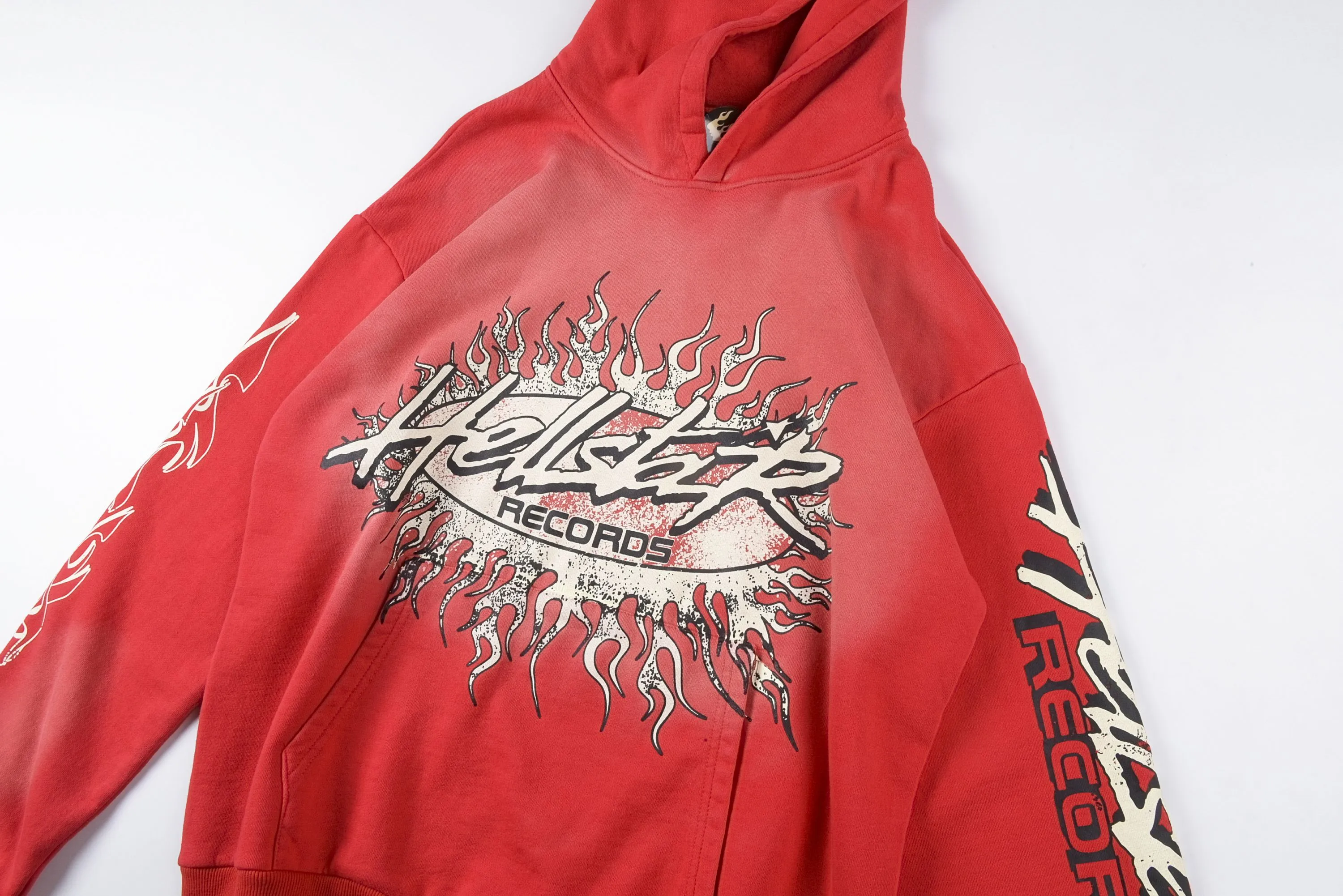 obo  H*lst*r hoodie red