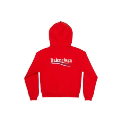 OBO  Women's  Political  Campaign  Shrunk  Zip-up Hoodie Small Fit In Red  02