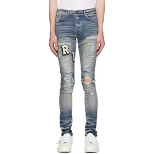 OBO AMIRI Blue Varsity Jeans