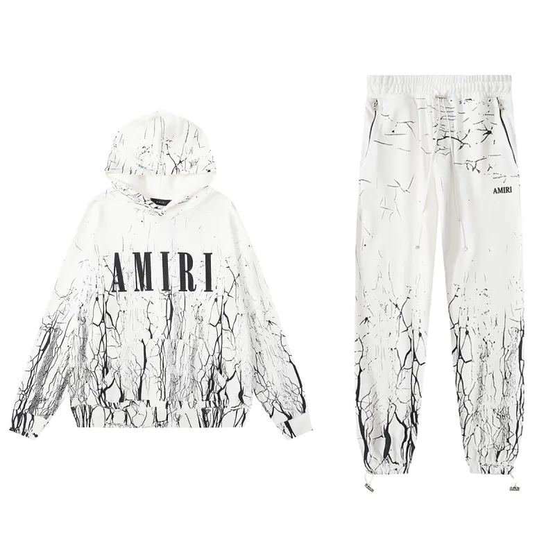 OBO Amiri Contrast Hoodie & Sweatpant Set