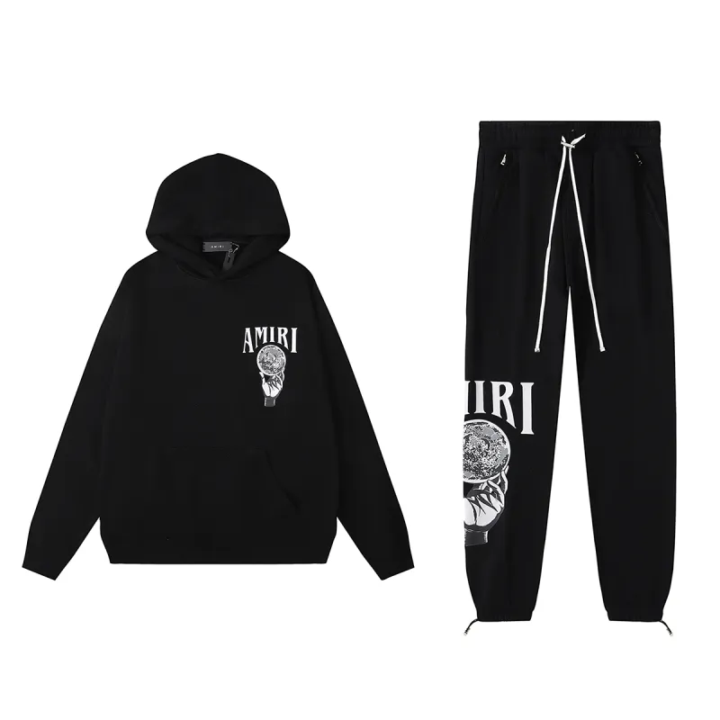 OBO Amiri Crystal Ball Print Hoodie & Sweatpant Set