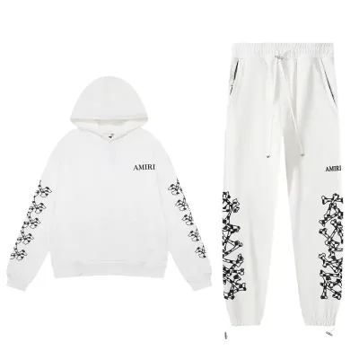 OBO Amiri Skull and Cross Arm Print Hoodie & Sweatpant Set 02