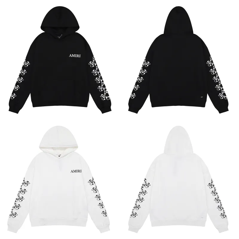 OBO Amiri Skull and Cross Arm Print Hoodie & Sweatpant Set