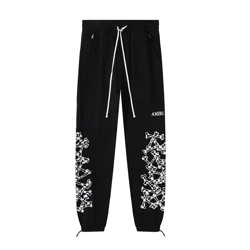 OBO Amiri Skull and Cross Arm Print Hoodie & Sweatpant Set