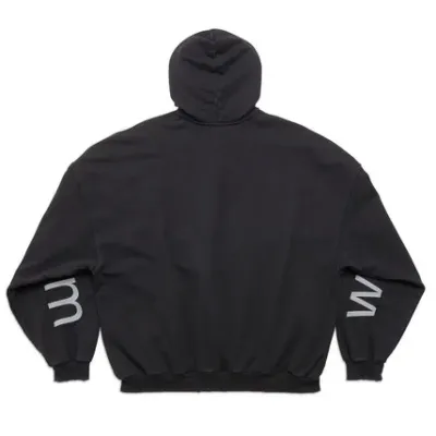 OBO BALENCIAGA Black 'Bal.com' Hoodie 02