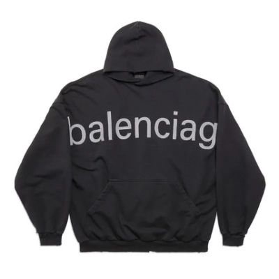 OBO BALENCIAGA Black 'Bal.com' Hoodie 01