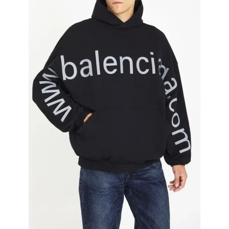 OBO BALENCIAGA Black 'Bal.com' Hoodie