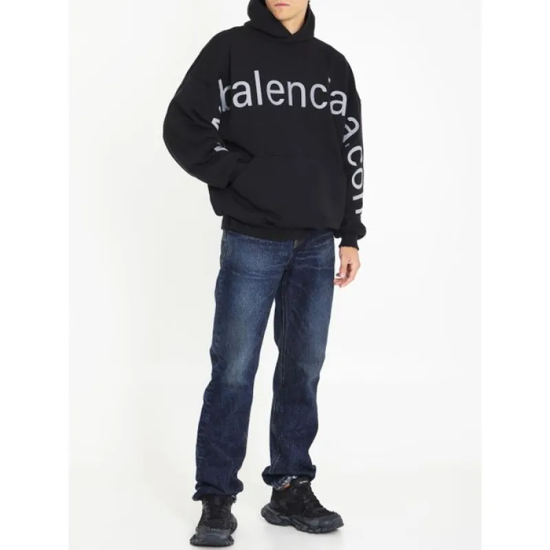 OBO BALENCIAGA Black 'Bal.com' Hoodie