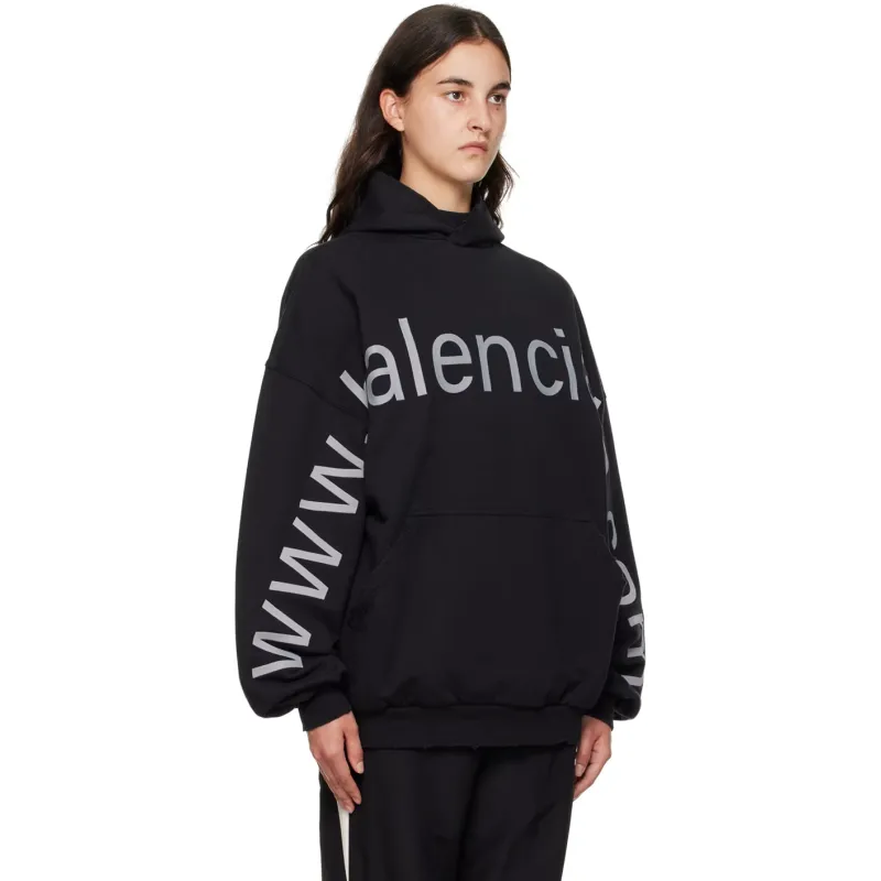 OBO BALENCIAGA Black 'Bal.com' Hoodie