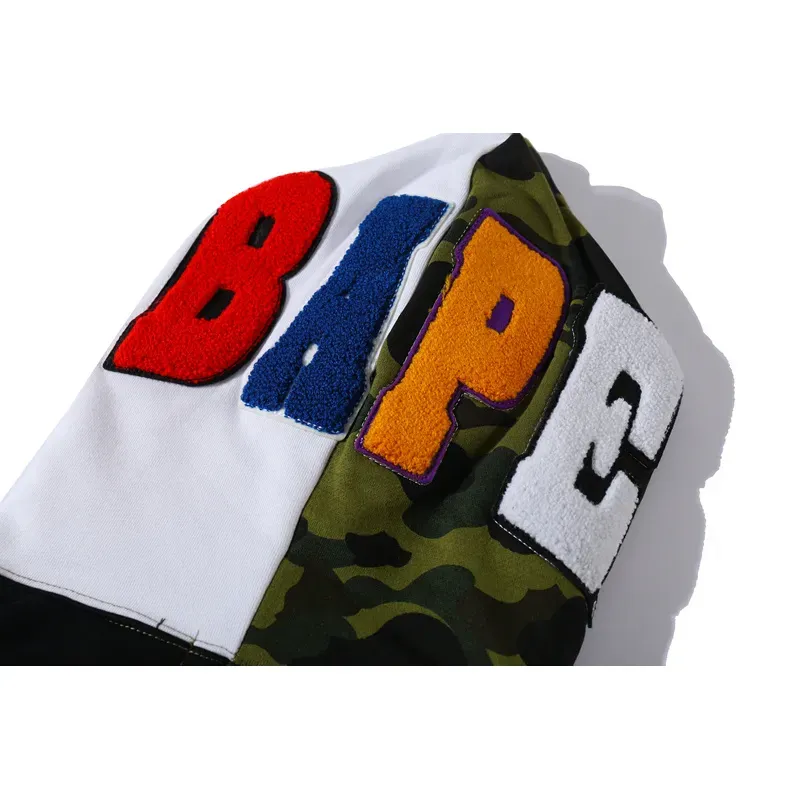 OBO BAPE And Panda Head Patchwork Hoodie