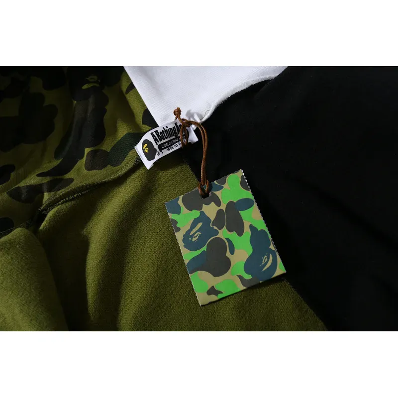 OBO BAPE And Panda Head Patchwork Hoodie