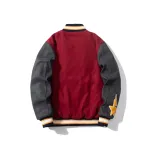 OBO BAPE CREW VARSITY JACKET Black & Red