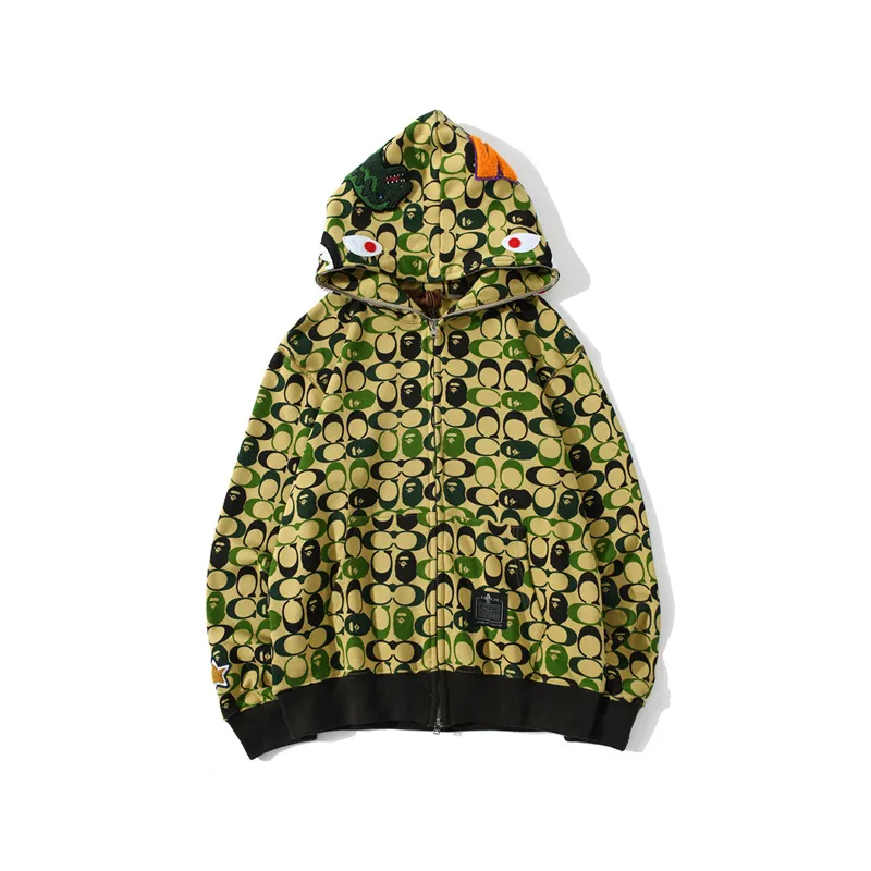 OBO BAPE Dinosaur Collaboration Camouflage Hoodie