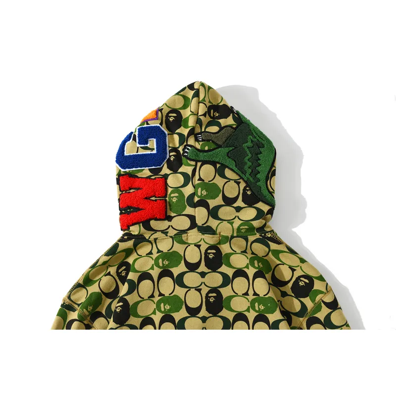 OBO BAPE Dinosaur Collaboration Camouflage Hoodie