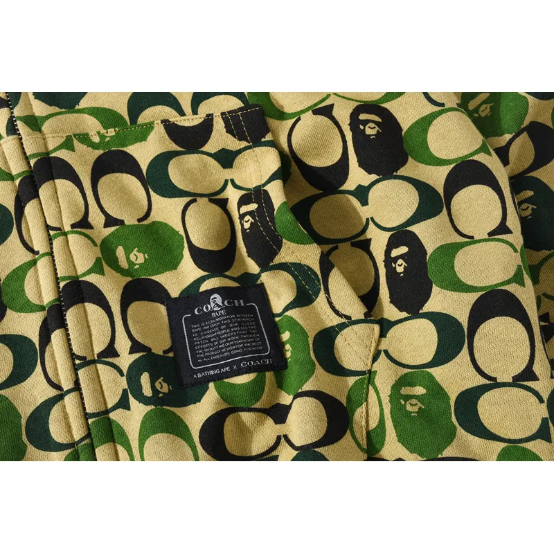 OBO BAPE Dinosaur Collaboration Camouflage Hoodie