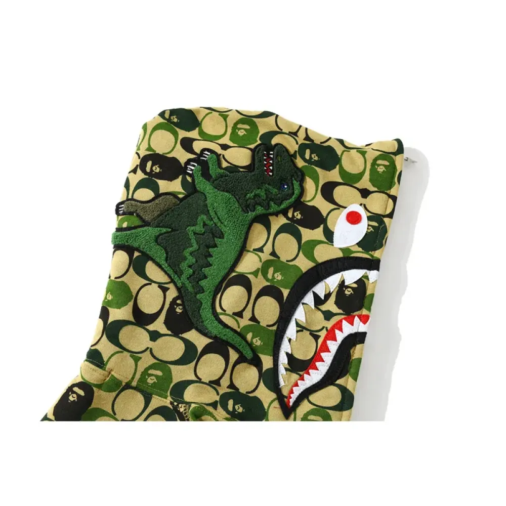 OBO BAPE Dinosaur Collaboration Camouflage Hoodie