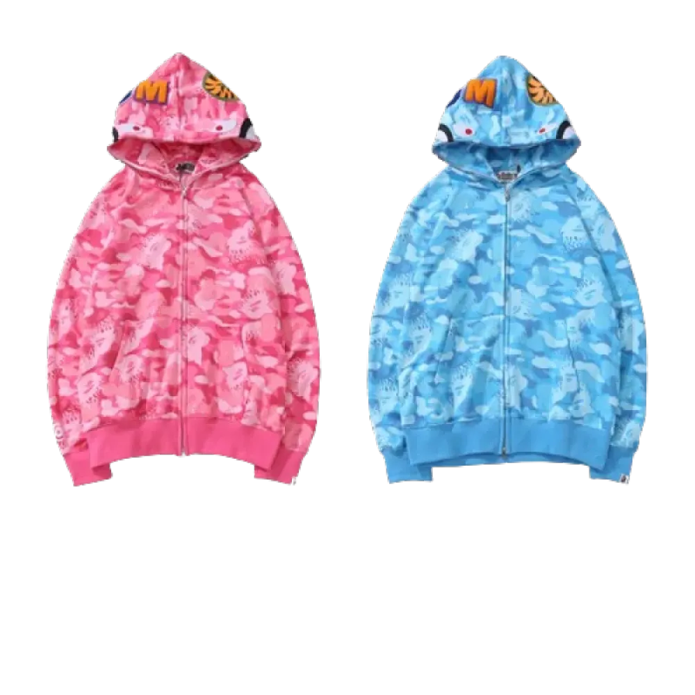 OBO BAPE Flame Camouflage Hoodie