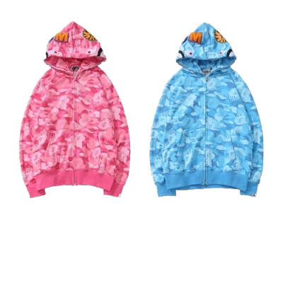 OBO BAPE Flame Camouflage Hoodie 01