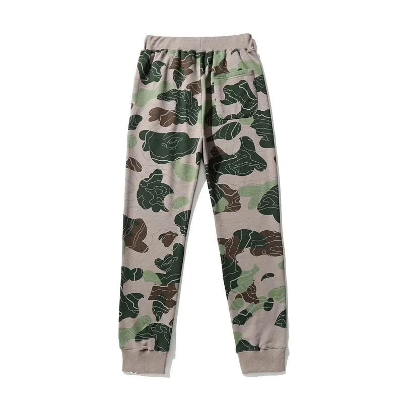 OBO BAPE Layered Line Camo Shark Layered Camouflage Shark Trousers