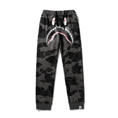 OBO BAPE Layered Line Camo Shark Layered Camouflage Shark Trousers 02