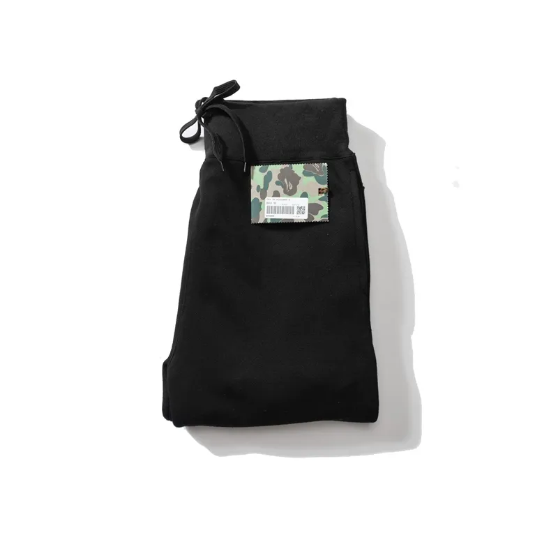 OBO BAPE Letter Print Solid Color Sports Trousers
