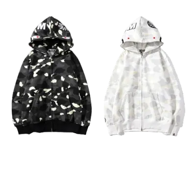 OBO BAPE Luminous Spot Camouflage Hoodie 01