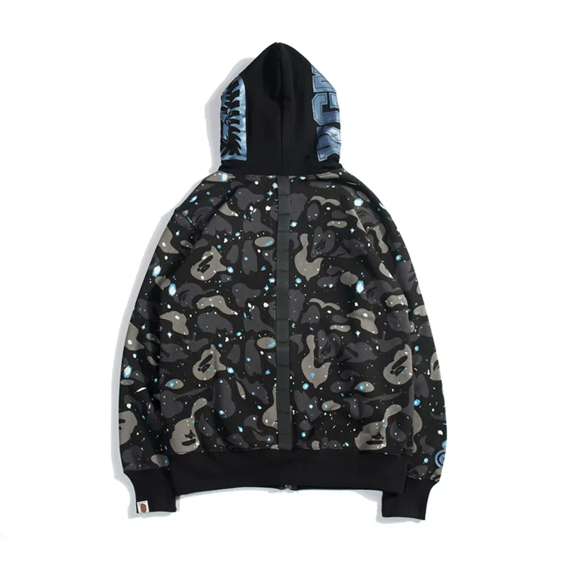 OBO BAPE Luminous Starry Sky Hoodie Black & White
