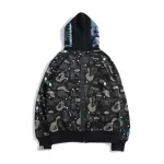 OBO BAPE Luminous Starry Sky Hoodie Black & White