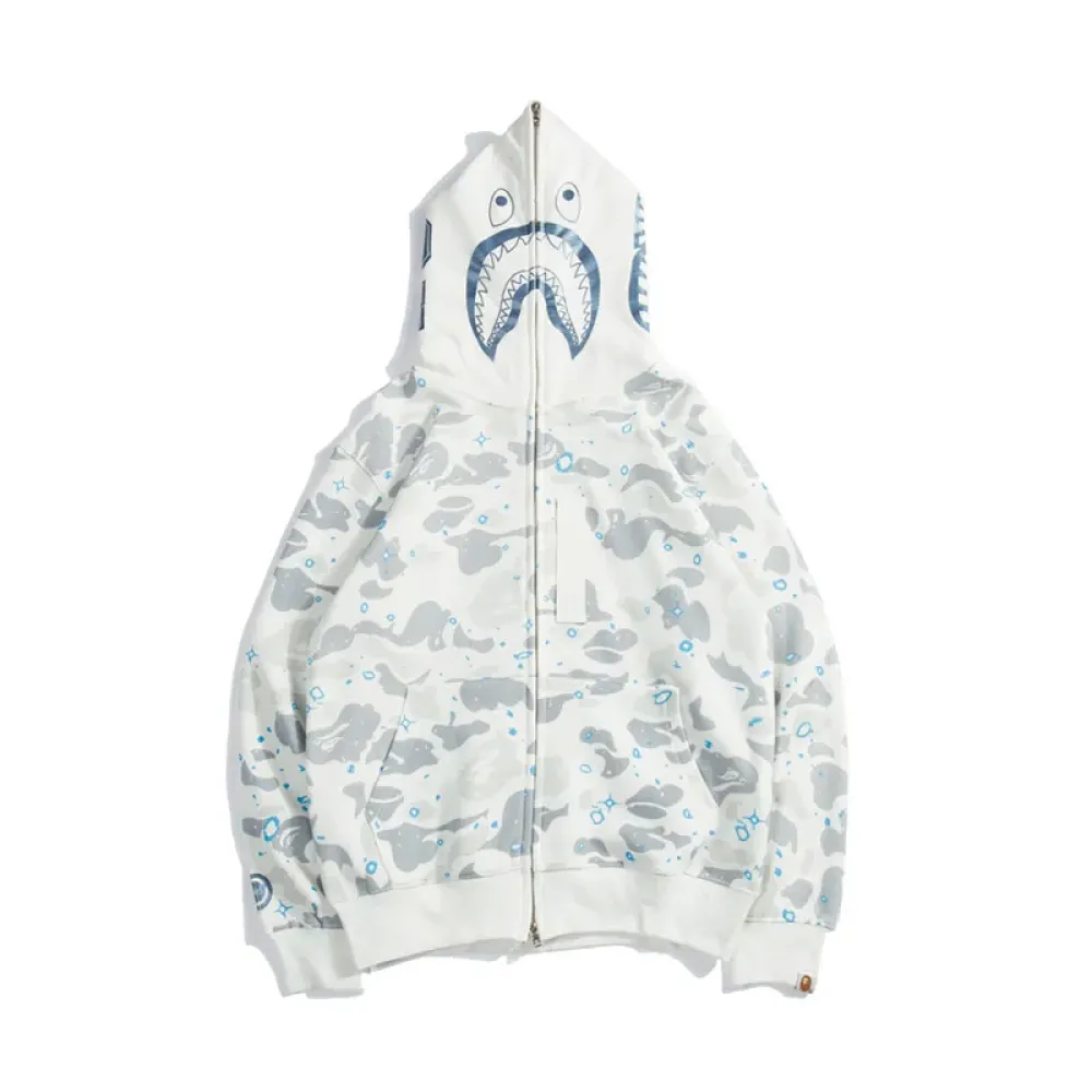 OBO BAPE Luminous Starry Sky Hoodie Black & White