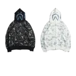 OBO BAPE Luminous Starry Sky Hoodie Black & White