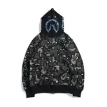 OBO BAPE Luminous Starry Sky Hoodie Black & White