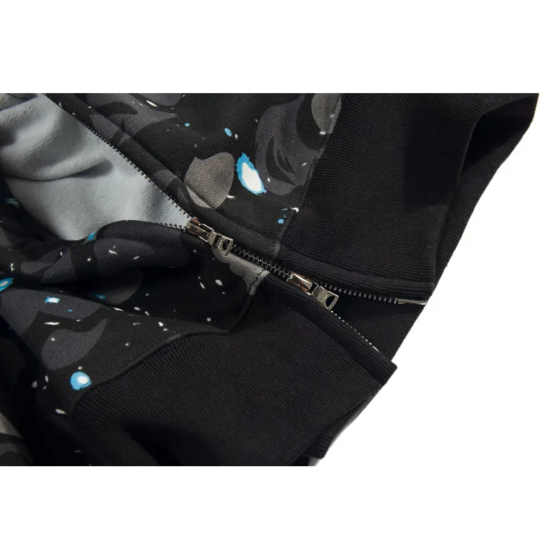 OBO BAPE Luminous Starry Sky Hoodie Black & White