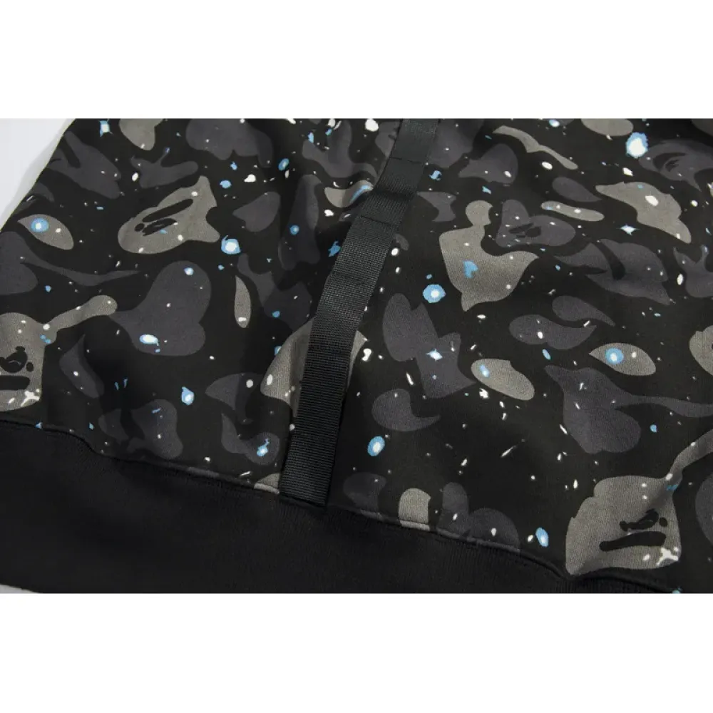 OBO BAPE Luminous Starry Sky Hoodie Black & White