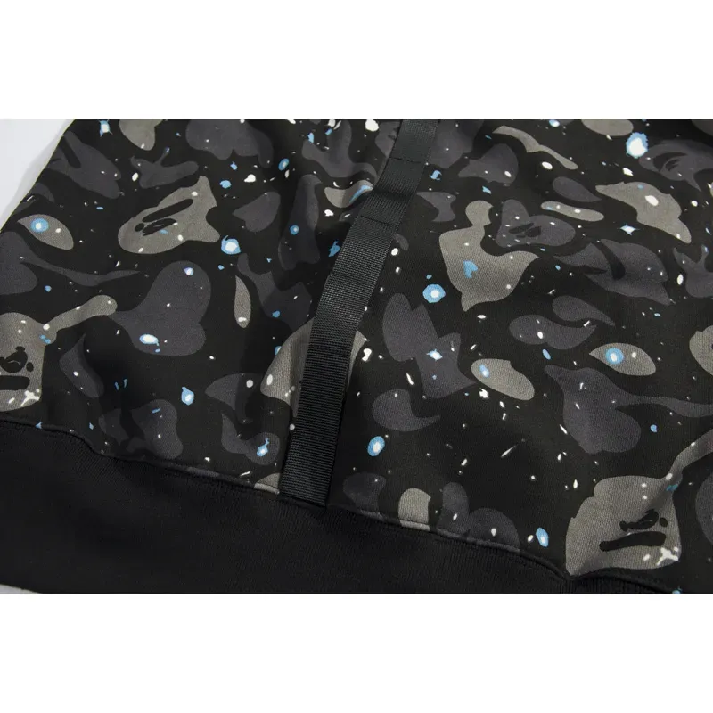 OBO BAPE Luminous Starry Sky Hoodie Black & White