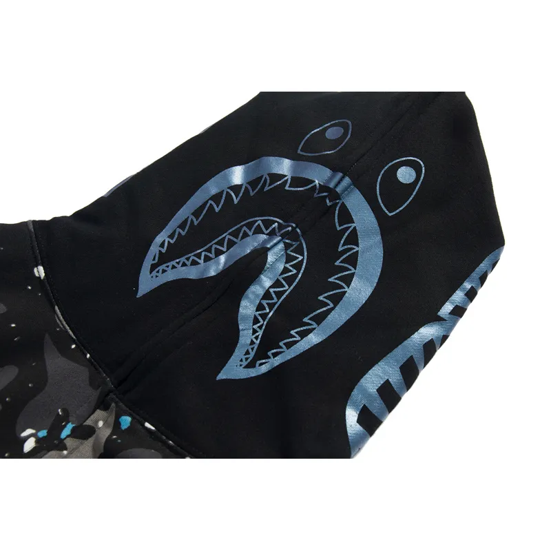 OBO BAPE Luminous Starry Sky Hoodie Black & White