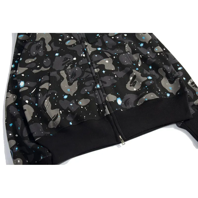 OBO BAPE Luminous Starry Sky Hoodie Black & White