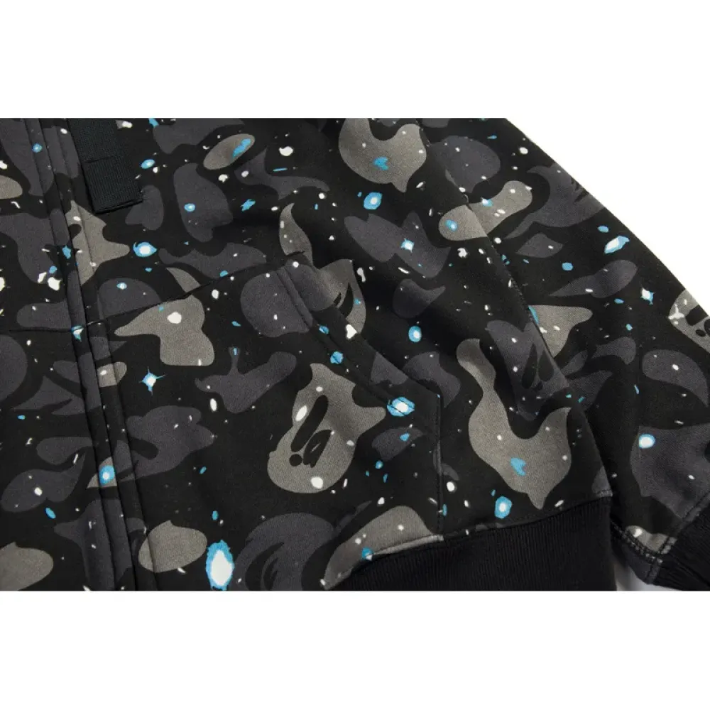 OBO BAPE Luminous Starry Sky Hoodie Black & White