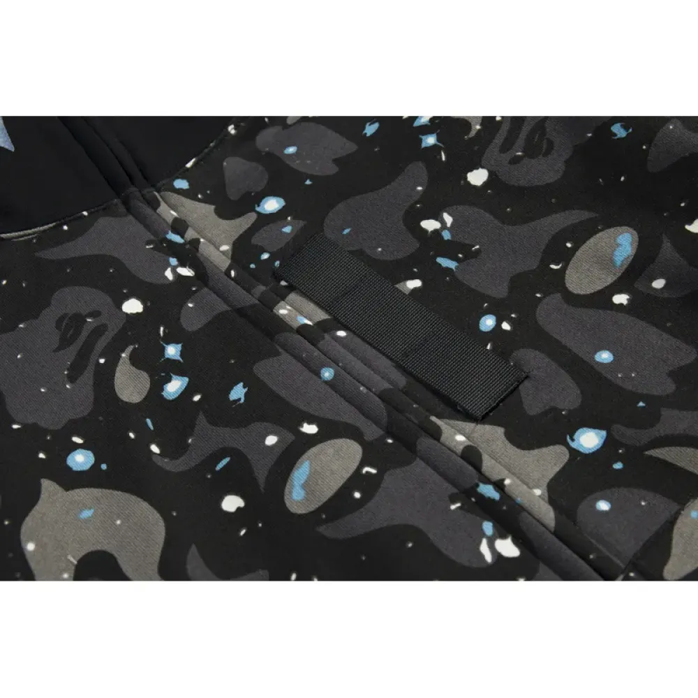 OBO BAPE Luminous Starry Sky Hoodie Black & White