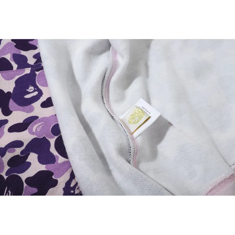 OBO BAPE Purple Camouflage Hooded Hoodie