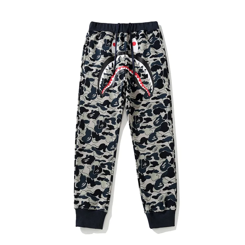 OBO BAPE Shark Head Cookie Camouflage Shark Trousers