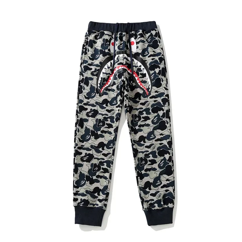 OBO BAPE Shark Head Cookie Camouflage Shark Trousers