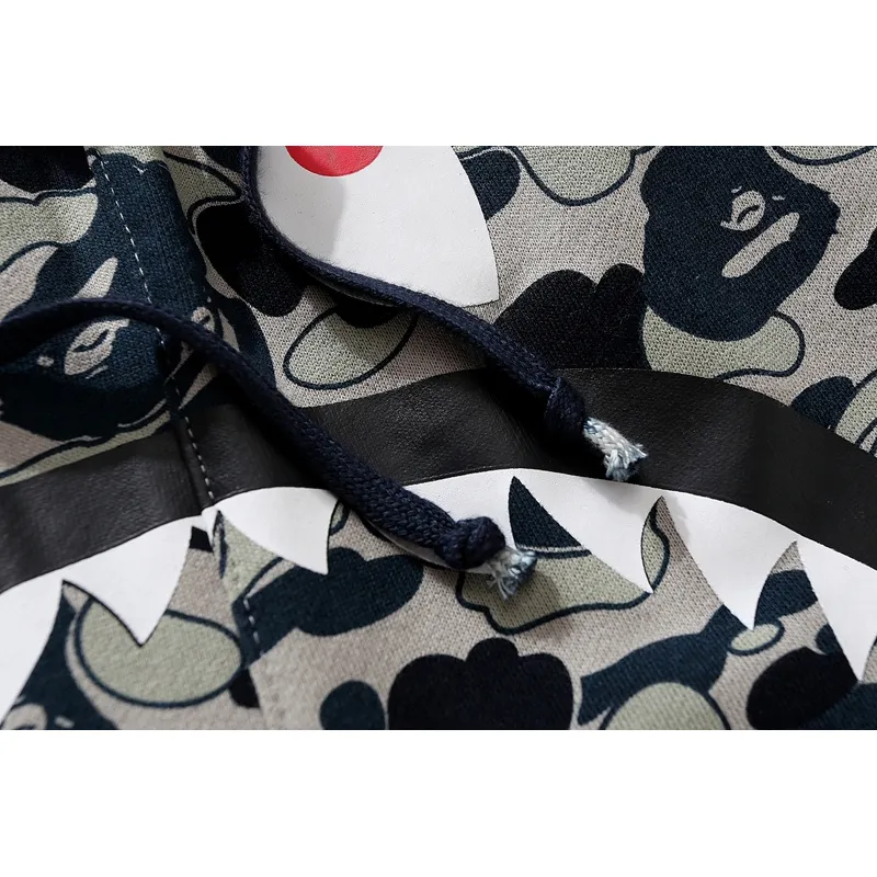 OBO BAPE Shark Head Cookie Camouflage Shark Trousers