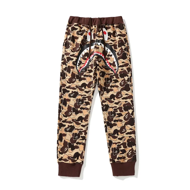 OBO BAPE Shark Head Cookie Camouflage Shark Trousers