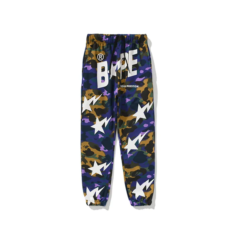 OBO BAPE Shark Head Star Camouflage Trousers